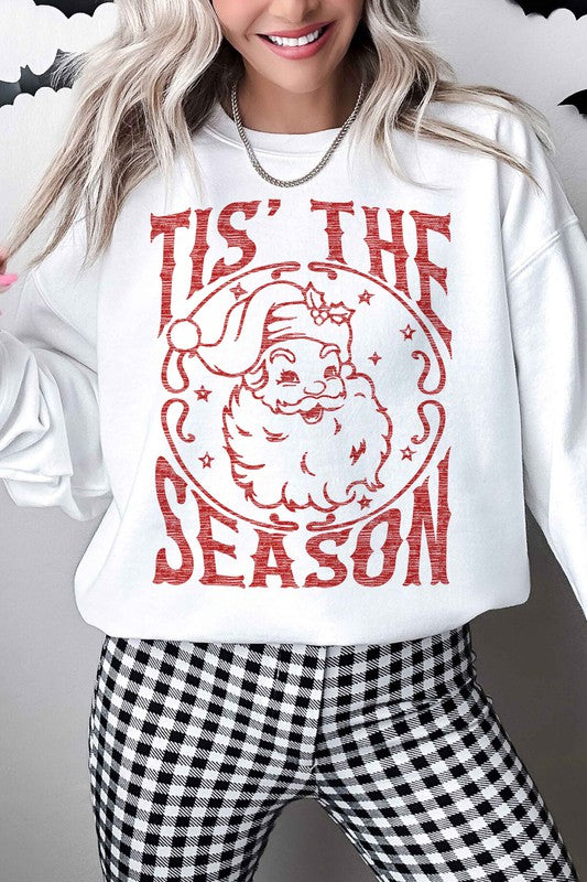 TIS THE CHRISTMAS OVERSIZED GRAPHIC SWEATSHIRT