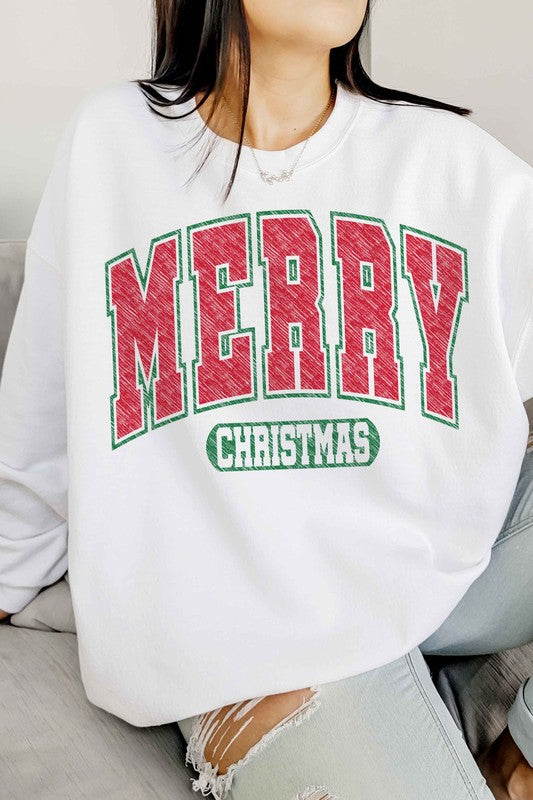 MERRY CHRISTMAS OVERSIZED SWEATSHIRT