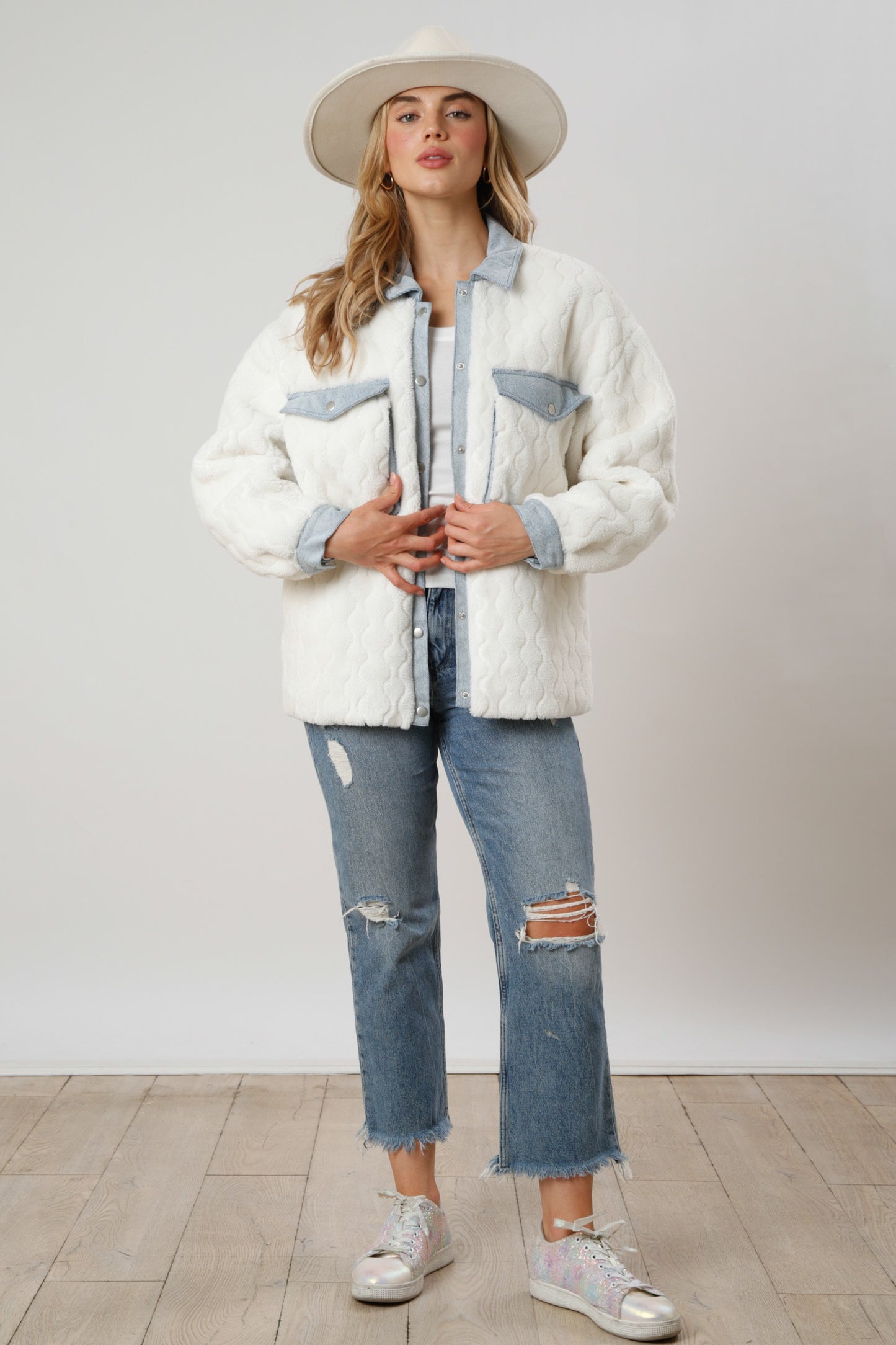 White Denim Jacket